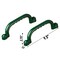 Green Plastic Safety Grab Handles Set, Kids Outdoor Play House Hand Grip Bars for Jungle Gym Playground Set Accessory